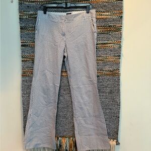 J. Crew Navy and White Seersucker Pants